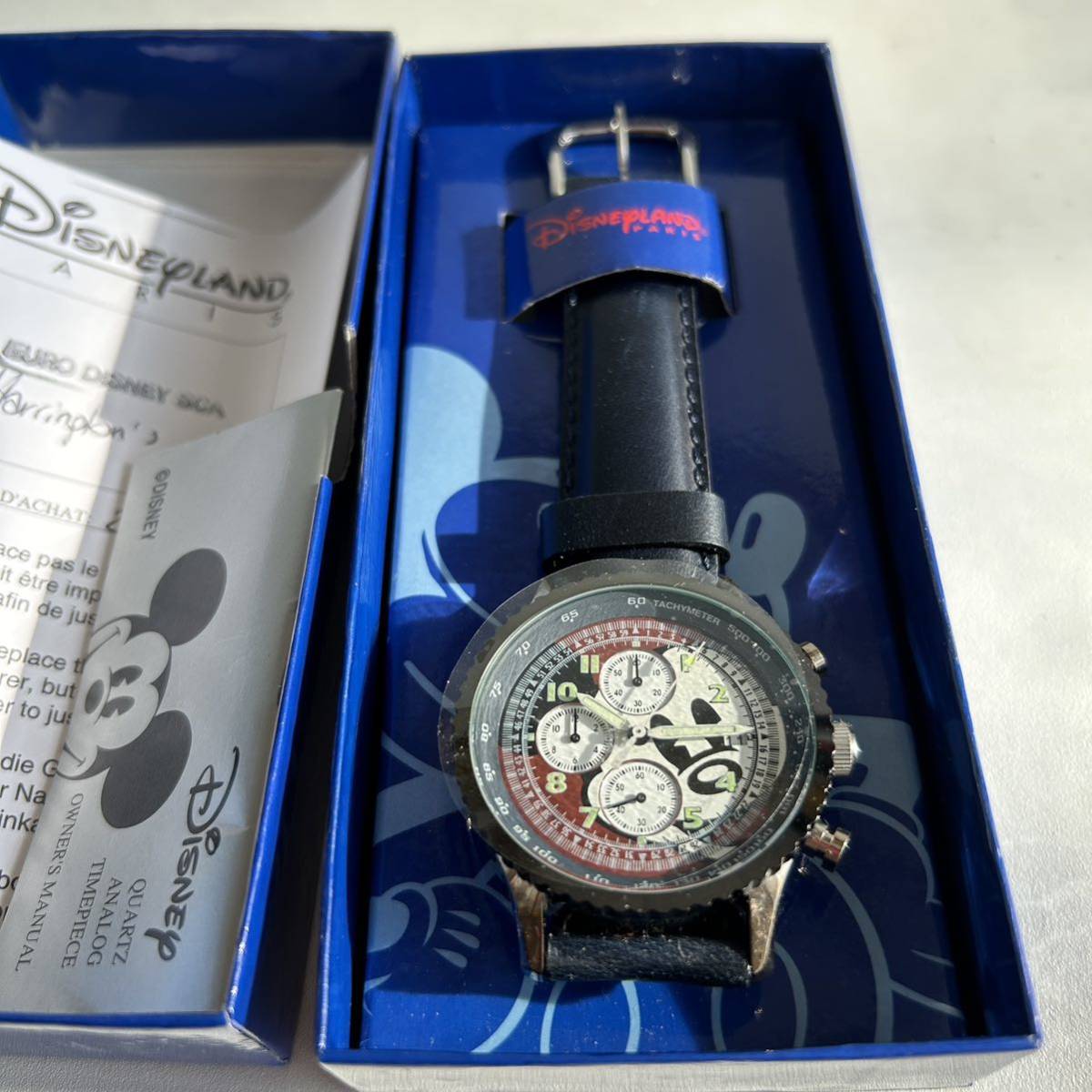 ディズニー・パリ クオーツミッキー マウス・クロノグラフ 腕時計の画像6