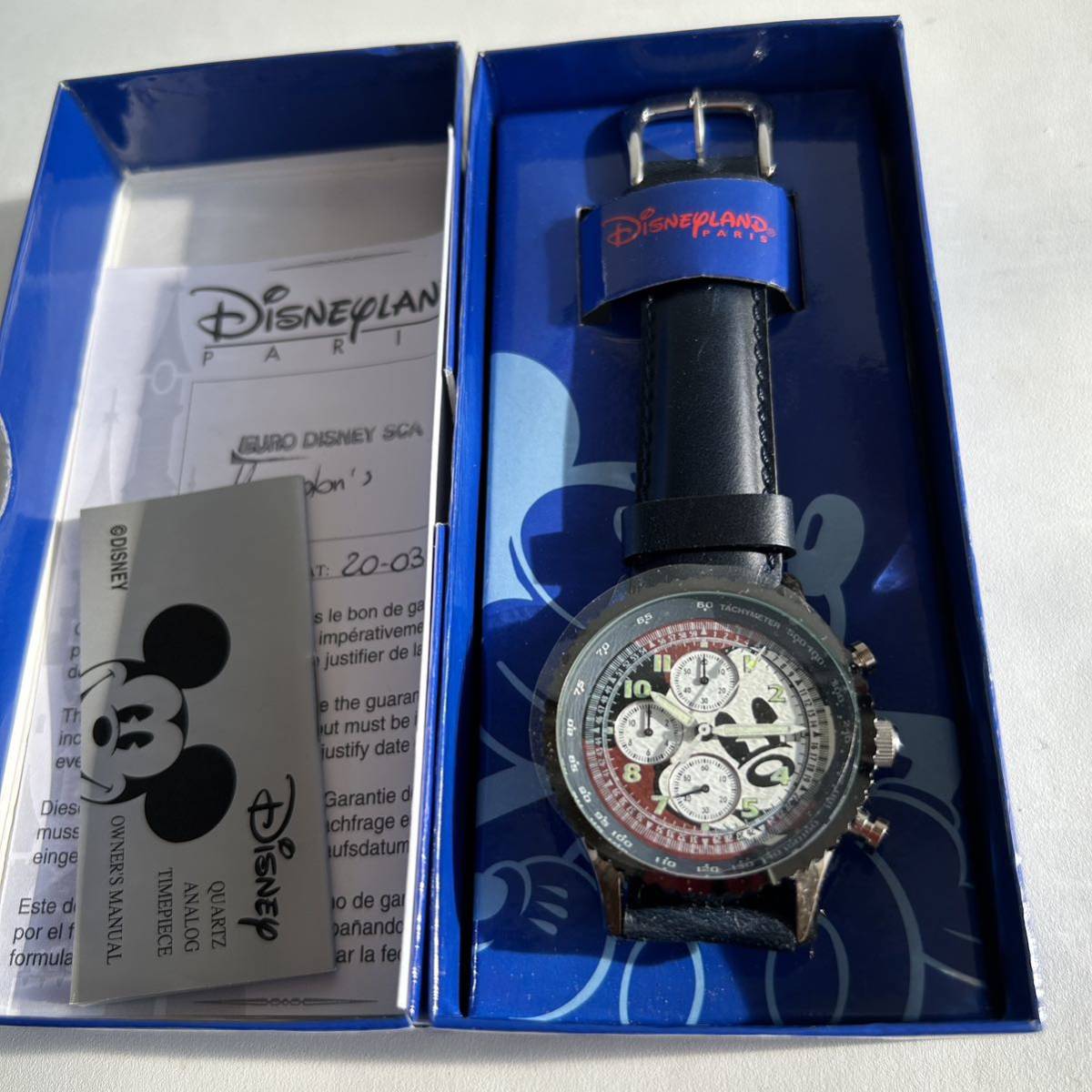ディズニー・パリ クオーツミッキー マウス・クロノグラフ 腕時計の画像2