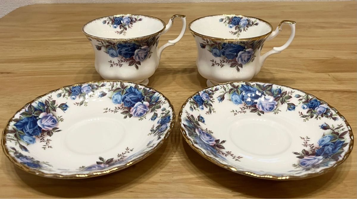 ロイヤルアルバート　ROYAL Albert ムーンライトローズ　ペア　カップ&ソーサー