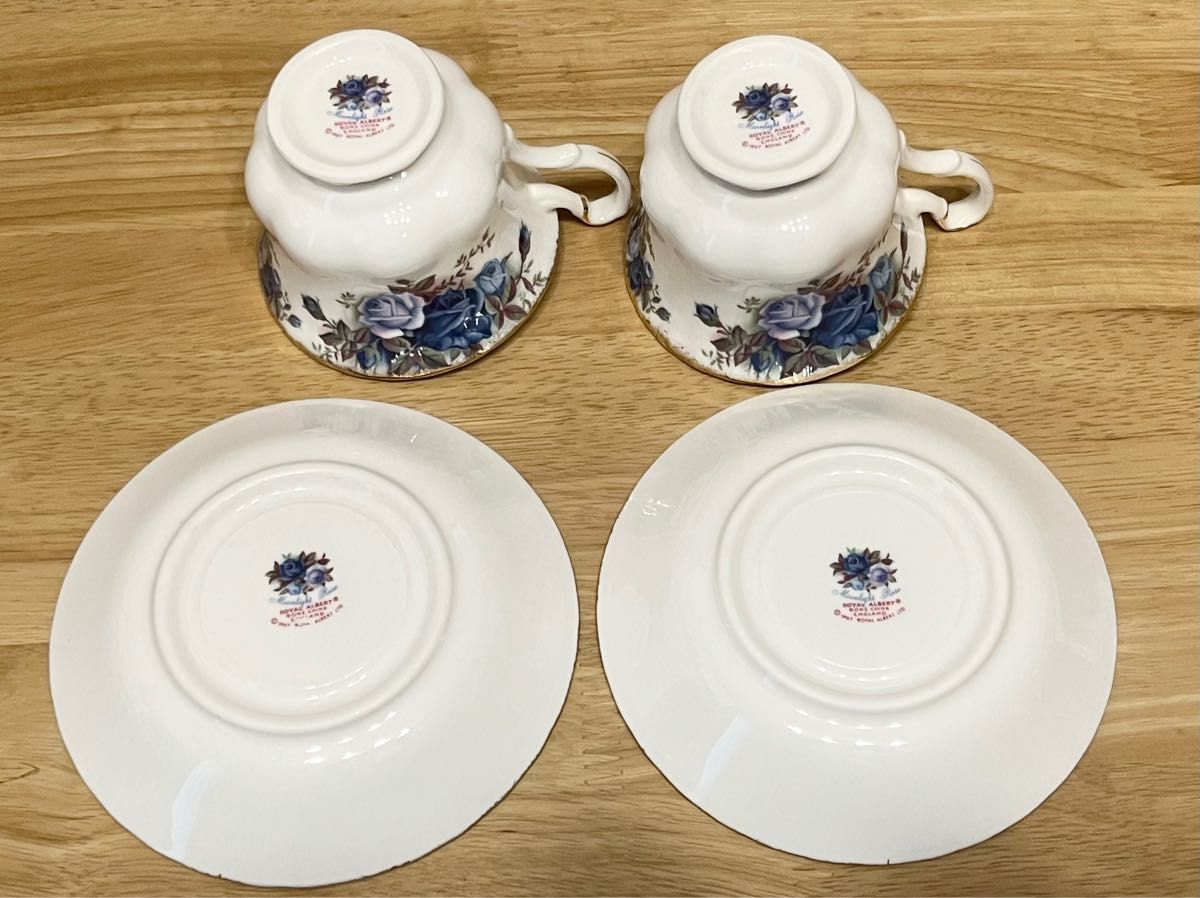 ロイヤルアルバート　ROYAL Albert ムーンライトローズ　ペア　カップ&ソーサー