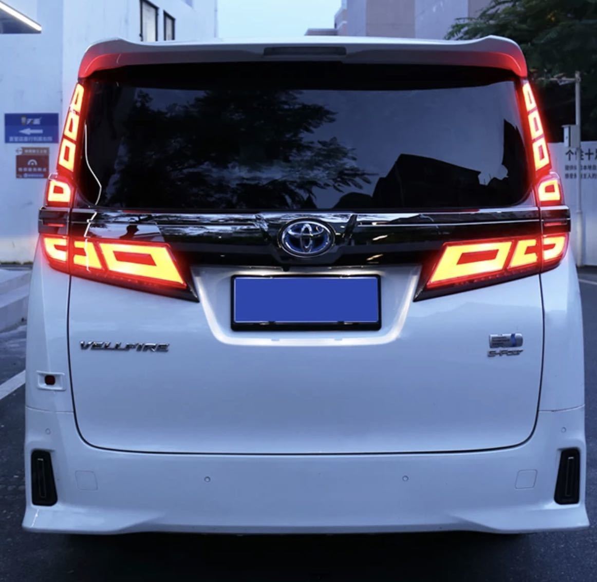 *NEW* Toyota Vellfire 30 series tail lamp window sequential turn signal LED fibre aero Modellista Alphard 