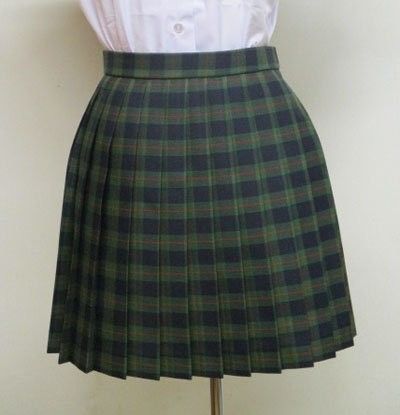 スクールプリーツスカート　チェック柄(本格的)40cm丈　　　セーラー服　学生服