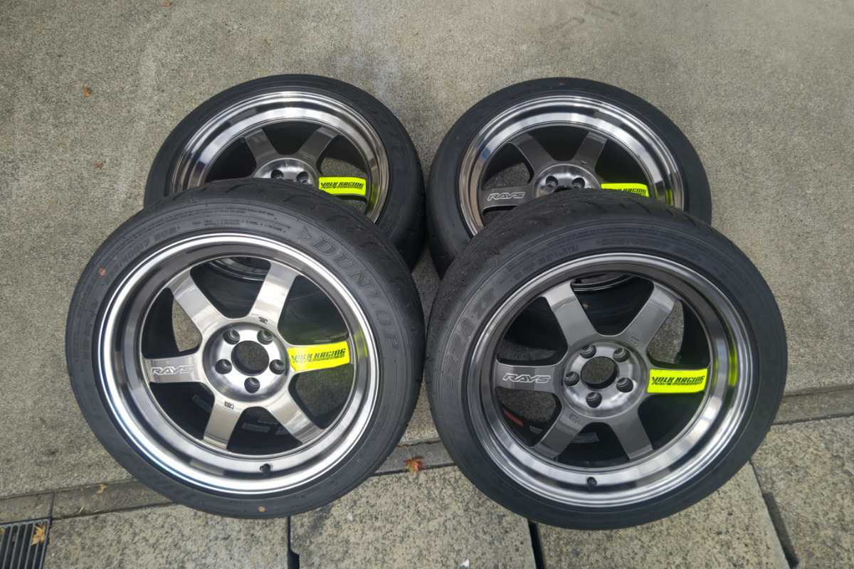 【美品】RAYS TE37V SL 2021limited 17×8.5J +30 PCD100 5H 4本 レイズ ボルクレーシング 235/40R17 DIREZZA Z3 86 GR86 BRZ ZN6 ZN8