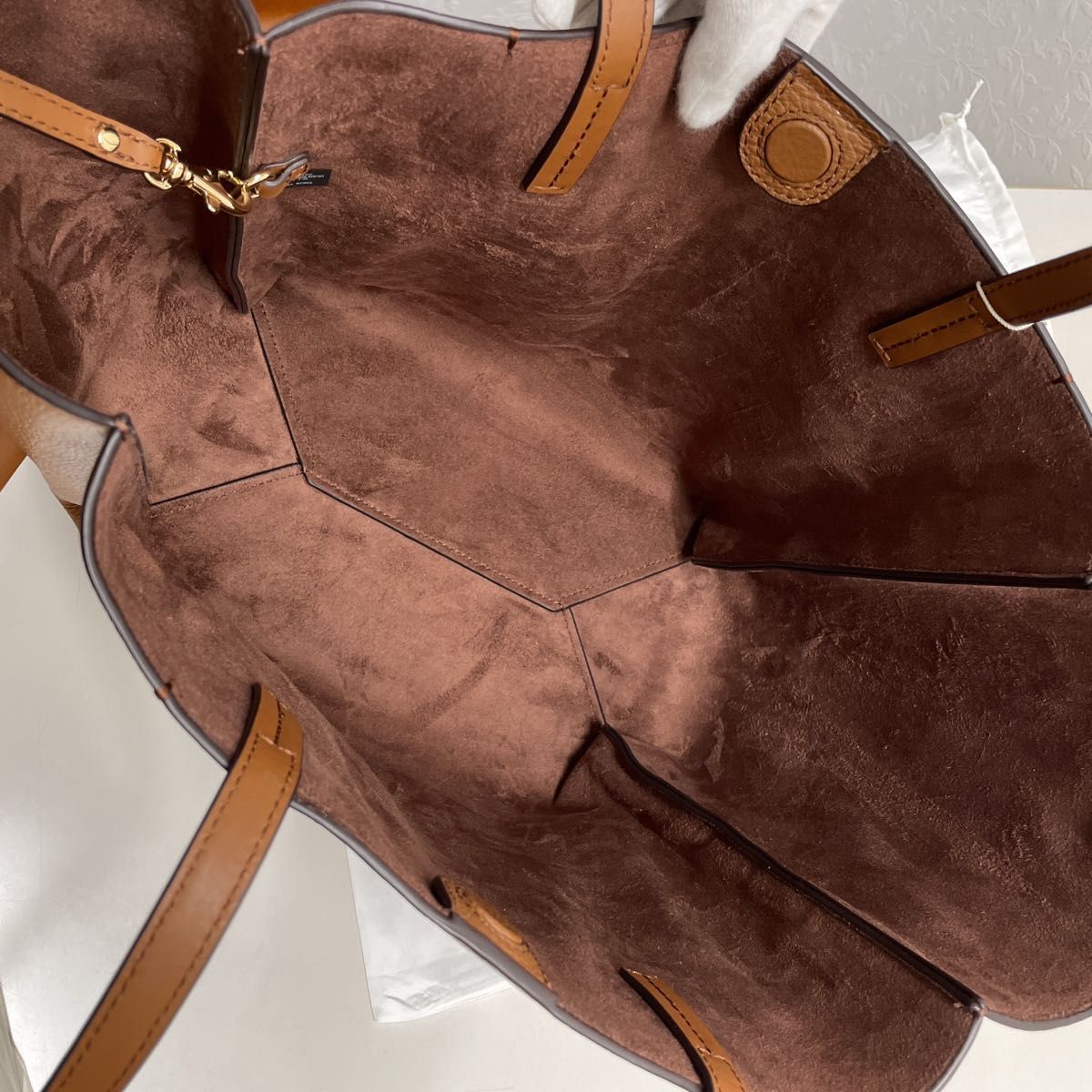 マイケルコース MICHAEL KORS FREYA オープントート ラージ 30S2G7FT3L ブラウン 7
