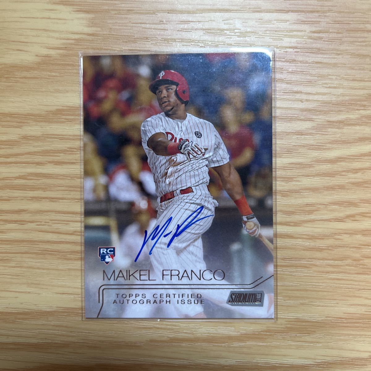 2015 Topps Stadium Club Maikel Franco auto マイケルフランコ_画像1