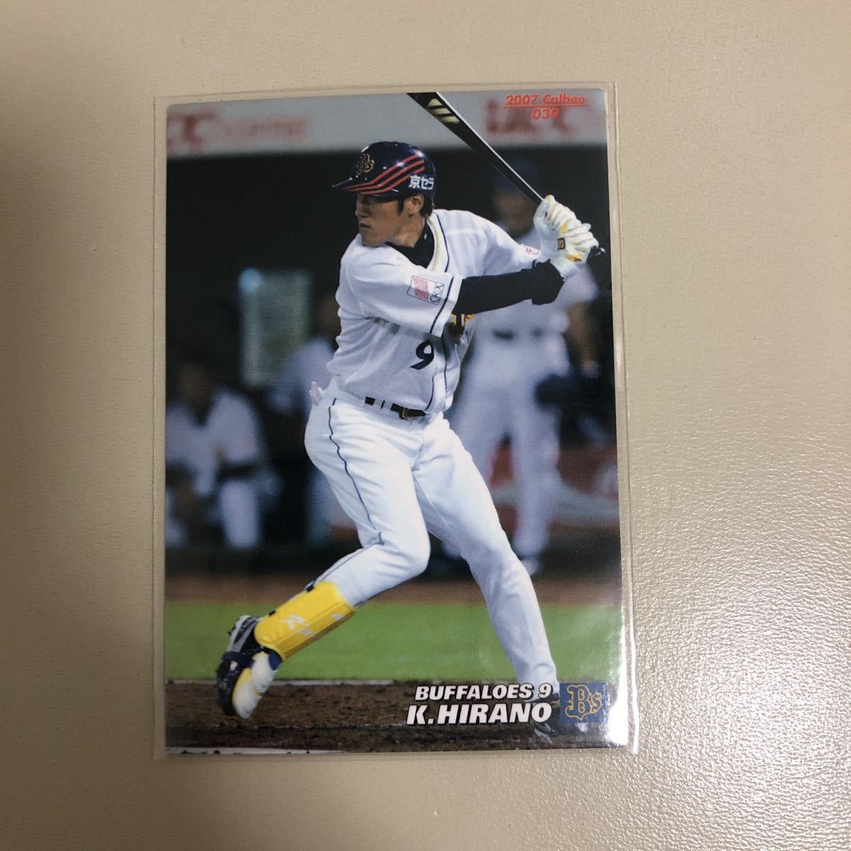  Calbee 2007 039 flat .. один ( Orix ) обычная карта 