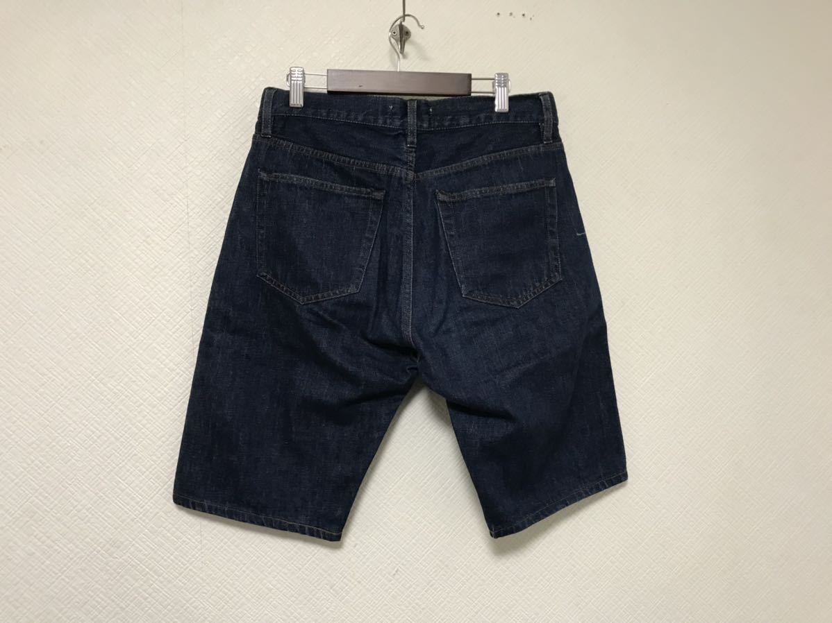 本物アクネジーンズAcne Jeansコットンデニムショートハーフパンツアメカジメンズミリタリーサーフ29Sショーツ青ブルービジネスイタリア製