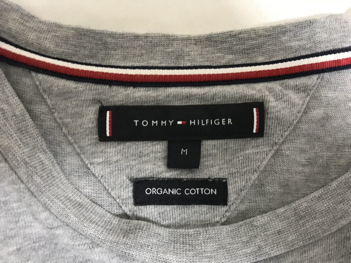 本物トミーヒルフィガーTOMMYHILFIGERコットンロゴ刺繍半袖TシャツメンズアメカジサーフミリタリーMグレートルコ製_画像4