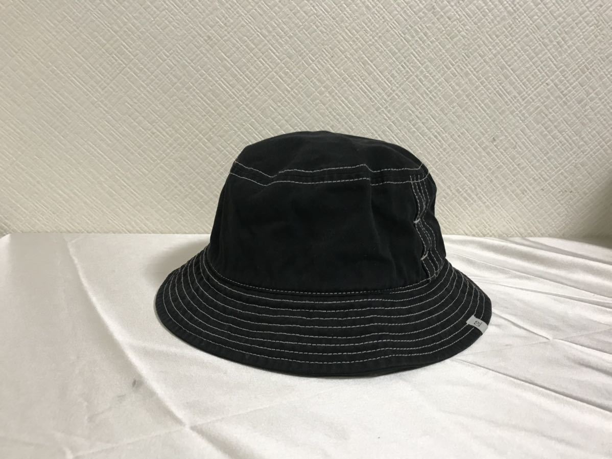 本物オーバーライドoverrideコットン帽子サファリハットメンズレディースビジネススーツアメカジ旅行トラベル黒ブラック日本製58cm_画像1