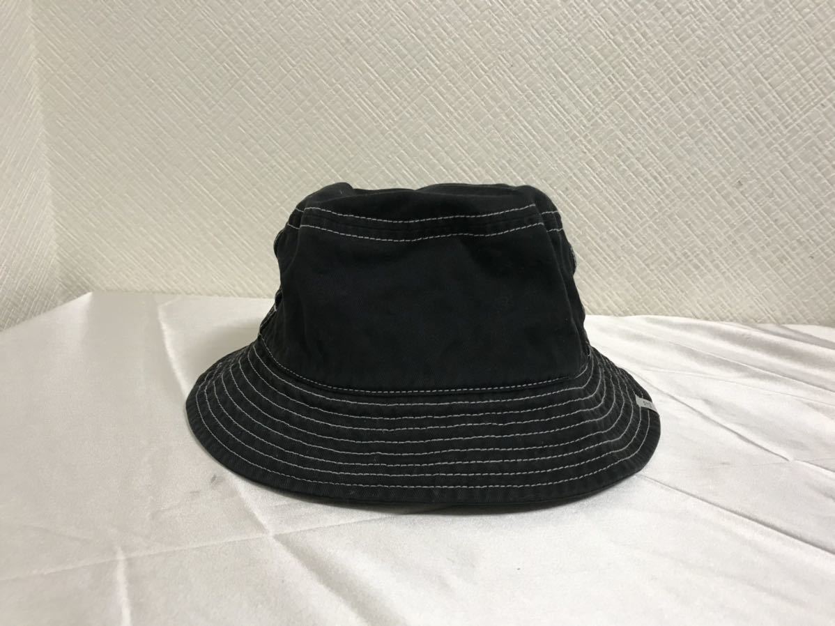 本物オーバーライドoverrideコットン帽子サファリハットメンズレディースビジネススーツアメカジ旅行トラベル黒ブラック日本製58cm_画像2