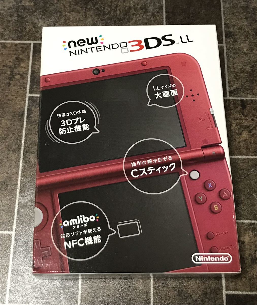 Newニンテンドー3DS LL 任天堂 Nintendo メタリックレッド 本体 未使用