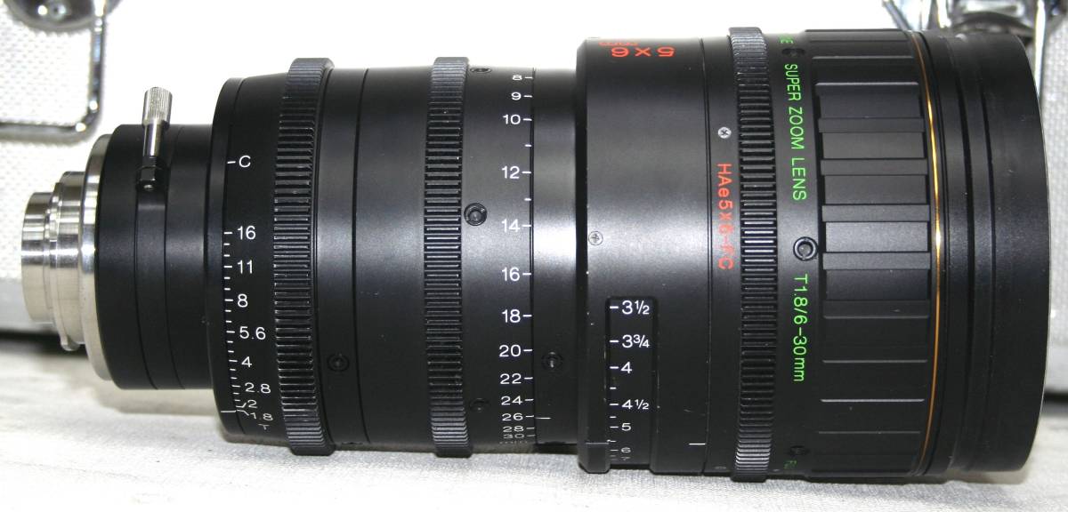 FUJIFILM FUJINON Fuji non HD CINE HAe5×6-FC T1.8 6-30mm super zoom lens operation goods 