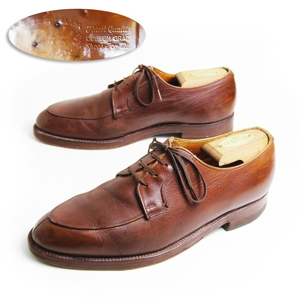 人気ブランド 希少 60s 26cm相当 Dack’s ダックス Vチップ エプロンダービ― ひし形 小窓 革靴 カナダ製 ブラウン レザーシューズ /U6591 26.0cm 人気ブランド 希少 60s 26cm相当 Dack’s ダックス Vチップ エプロンダービ― ひし形 小窓 革靴 カナダ製 ブラウン レザーシューズ /U6591 26.0cm