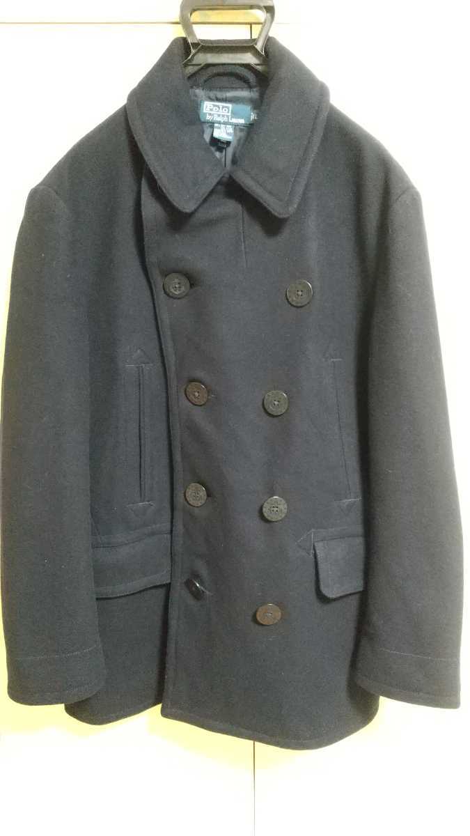 期間限定sale ポロラルフローレン Polo Ralph Lauren ピーコート 10ボタン 4つポケット 13スターボタン USN ヴィンテージ PEA COAT_画像1