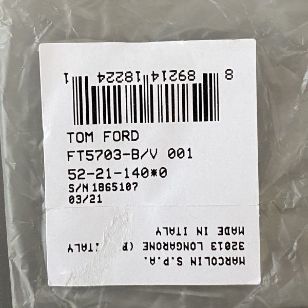メガネ トムフォード◇TOM FORD◇オーバル ブラック ゴールド【新品