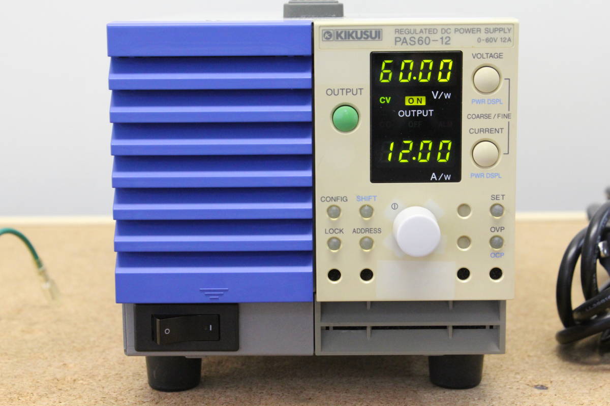 動作品 PAS60-12 定格出力確認済 直流安定化電源 KIKUSUI 菊水 動作品 PAS60-12 定格出力確認済 直流安定化電源 KIKUSUI 菊水
