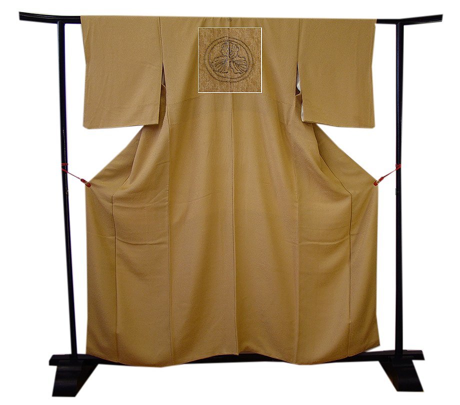  кимоно .... длина 152cm.63cm 10~5 месяц S размер крепдешин .. цвет однотонная ткань три Kashiwa натуральный шелк рост 146cm~153cm. person оптимальный L760