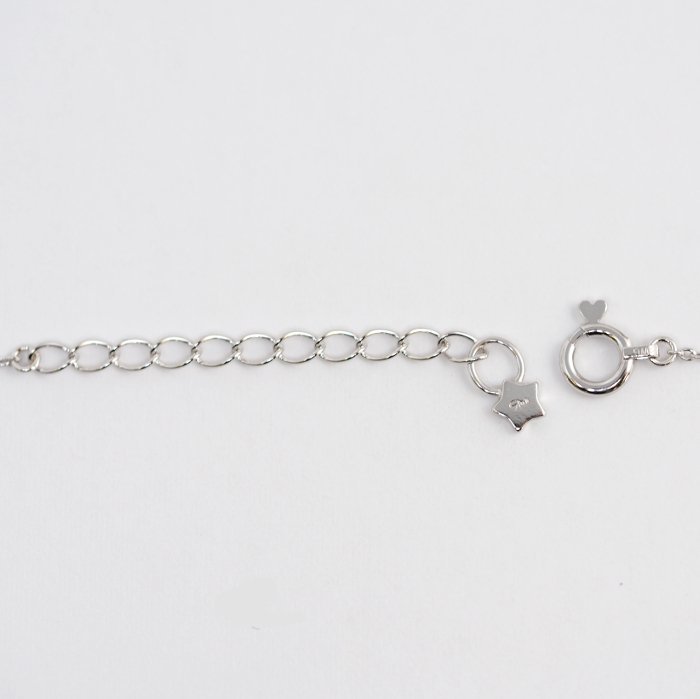 STAR JEWELRY Star Jewelry K18WG сапфир градация линия колье с футляром [50469]