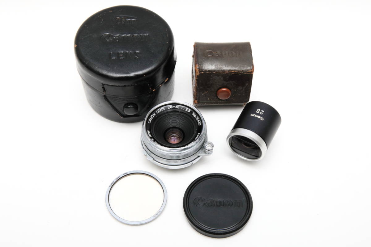 Canon キヤノン 専用ファインダー付き 28mm F2.8 ライカLマウント L39