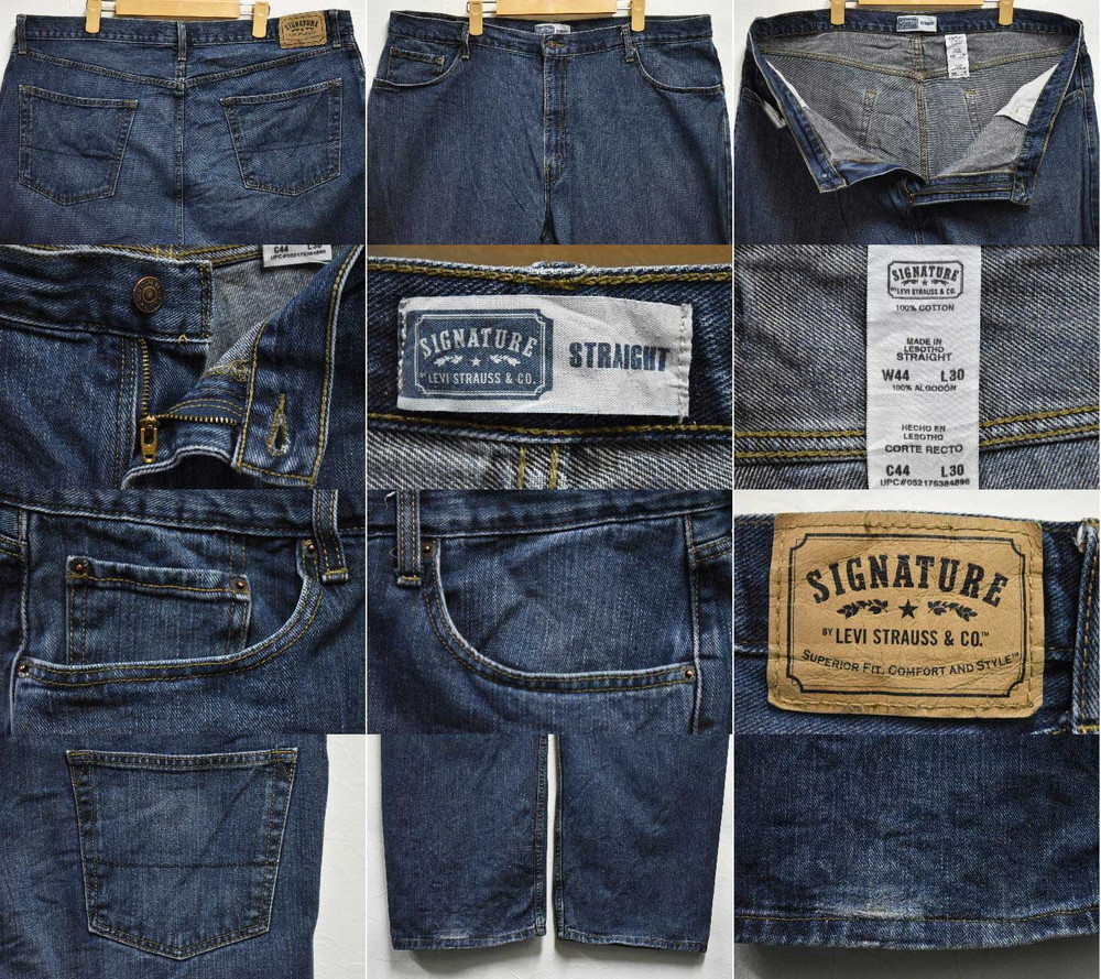 ビッグサイズ Levi's リーバイス 5ポケット デニムパンツ ジーンズ ブルーデニム W44(30191_画像3