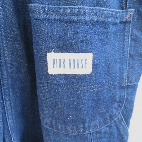 #apc ピンクハウス PINKHOUSE サロペット オーバーオール デニム 青系 M レディース [762042]_画像5