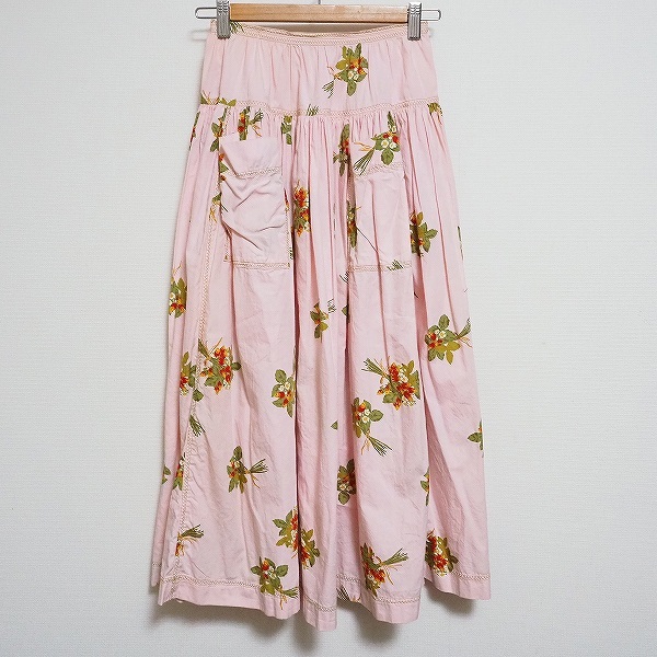 #apc ピンクハウス PINKHOUSE スカート ピンク ロング 花柄 レディース [779728]