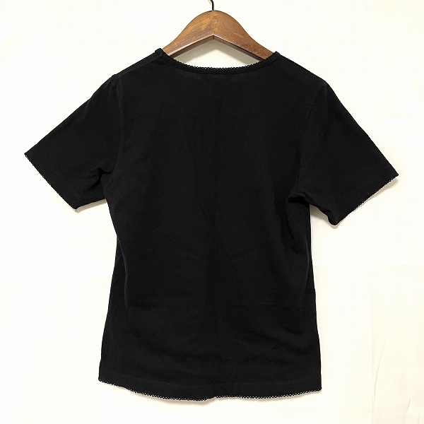 #spc ピンクハウス PINKHOUSE カットソー Tシャツ 半袖 M 黒 レディース [783866]_画像2