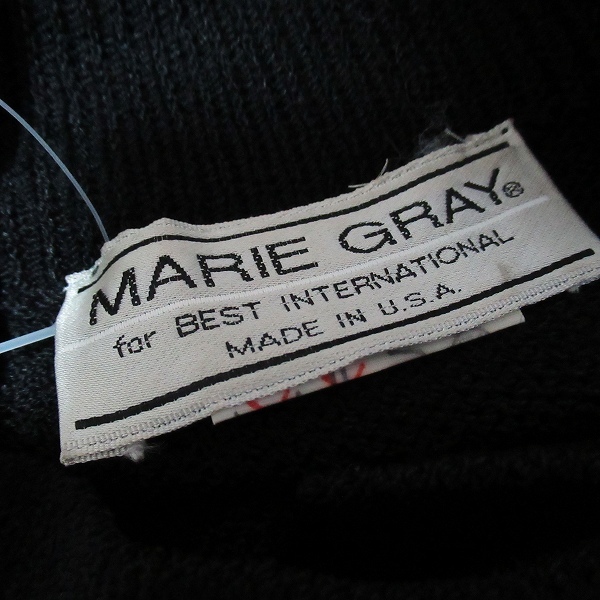 #wnc マリーグレイ セントジョン MARIE GRAY St.JOHN ワンピース 8 黒 ニット 無地 レディース [777365]の画像5