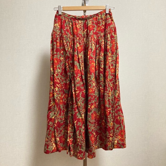 #apc ピンクハウス PINKHOUSE セットアップ ツーピース 赤 ロゴ 花柄 ロング丈 レディース [779726]_画像4