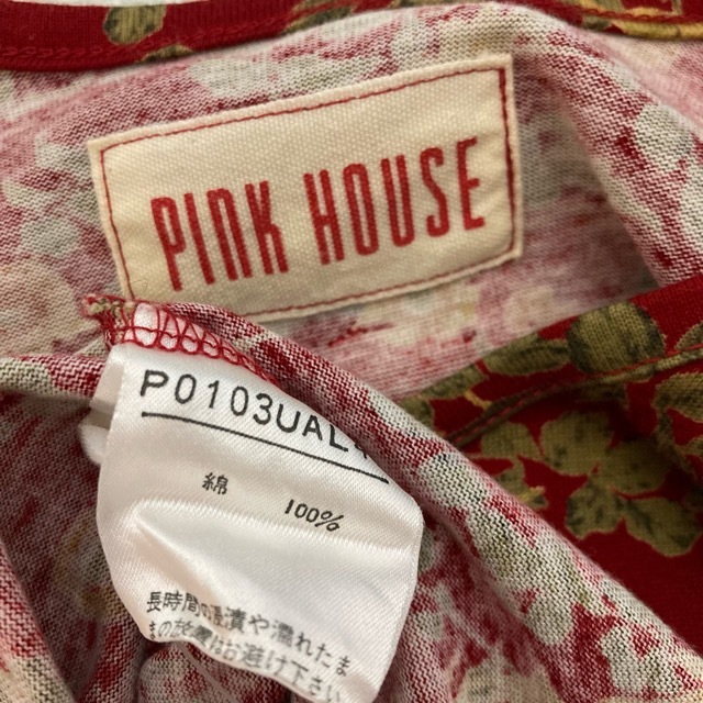 #apc ピンクハウス PINKHOUSE セットアップ ツーピース 赤 ロゴ 花柄 ロング丈 レディース [779726]_画像6