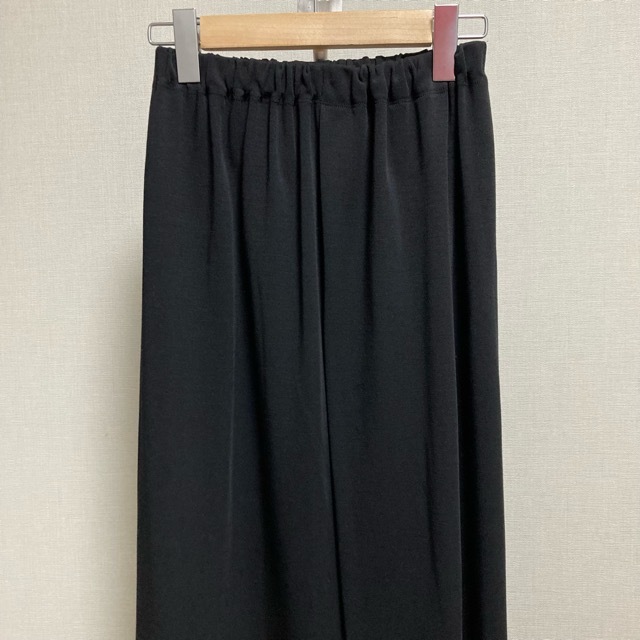 #anc Jurgen Lehl JURGENLEHL юбка M чёрный шелк . длинный длина женский [757166]