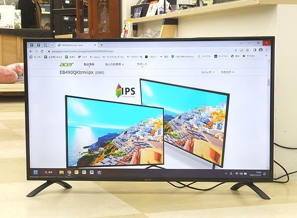 春夏新作 EB490QKbmiiipx 4K液晶ディスプレイ ワイド 48.5型 Acer