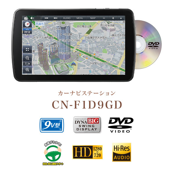 パナソニックCN-F1D9GDストラーダ9V型カーナビステーション_画像2