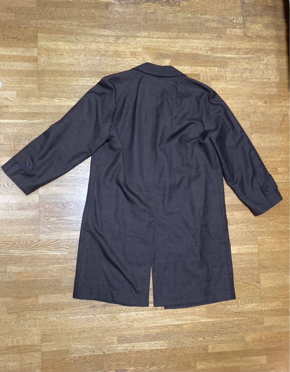 CHERRY CLOTH SAKURA COAT 焦げ茶色のチェック柄のコート メンズ CHERRY CLOTH SAKURA COAT 焦げ茶色のチェック柄のコート メンズ