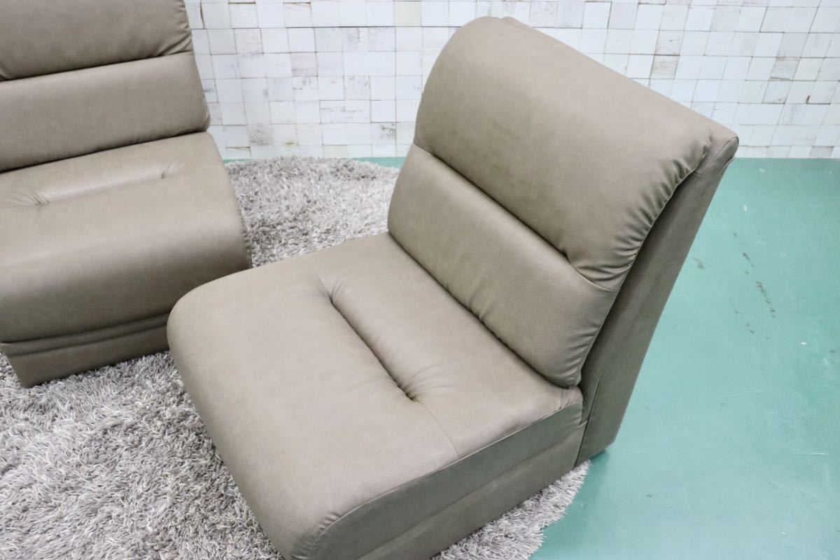 GMFT3310maruni / Marni 1 seater . sofa single sofa 2 legs set soft leather separate reception Classic 