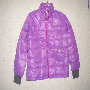 おしゃれルコックレディースダウンジャケット（パッカブル）紫Mサイズ*