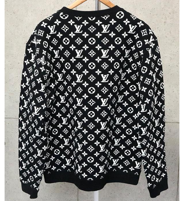 銀座店 ルイヴィトン 20SS フルモノグラム クルーネック ジャガード