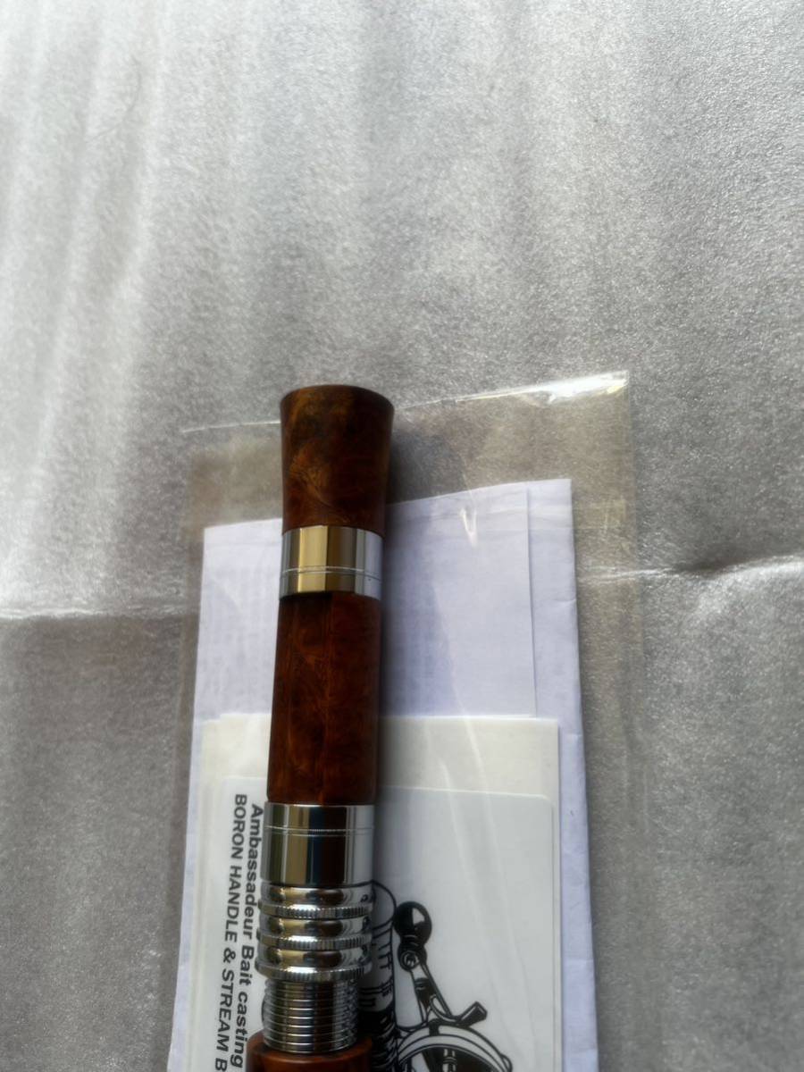 CASKET アルセドクライマーACB52MS 花梨瘤紅白 オールウッド仕様ボロンハンドル_画像9