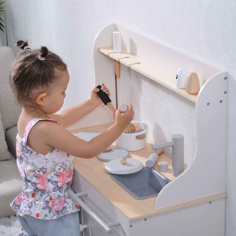 おままごと キッチン 木製 黒板付き 調理器具付き ままごとセット 誕生