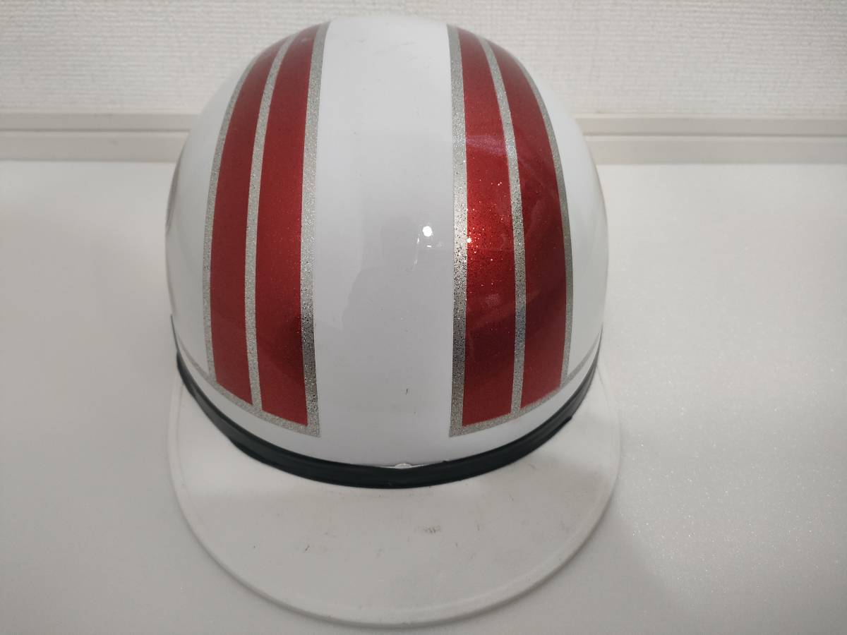 カスタムペイントヘルメット半キャップホークcbrバブcbx400fホンダ