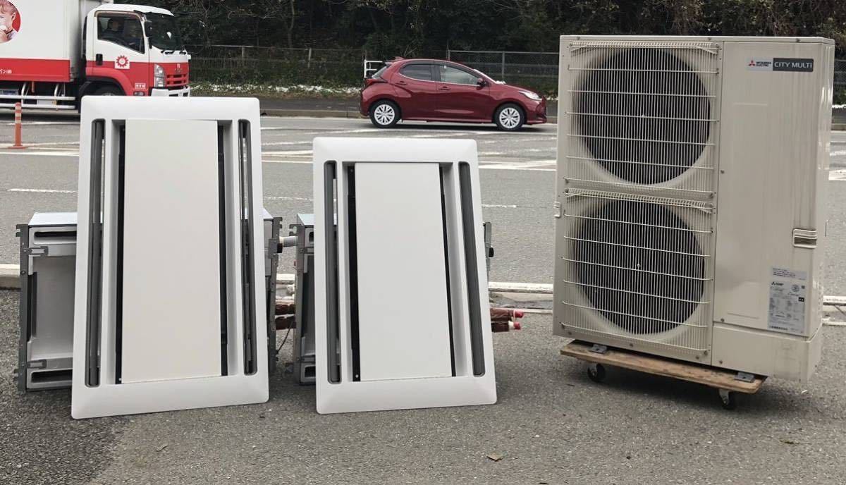 上品なスタイル 天カセ エアコン 三菱電機 MITSUBISHI 中古品 ツイン PUSY-P112MH23(外機)パッケージ PLFY-P45LMG6、PLFY-P71LMG6(内機) 2020年 4馬力 業務用 上品なスタイル 天カセ エアコン 三菱電機 MITSUBISHI 中古品 ツイン PUSY-P112MH23(外機)パッケージ PLFY-P45LMG6、PLFY-P71LMG6(内機) 2020年 4馬力 業務用