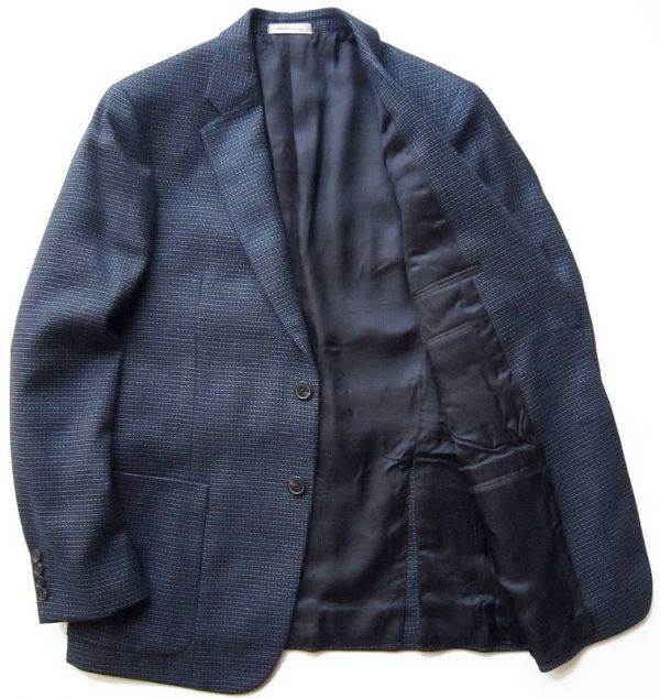 ◆本物◆ARMANI COLLEZIONI◆上質ホームスパン生地2釦ジャケット48 新品_画像2