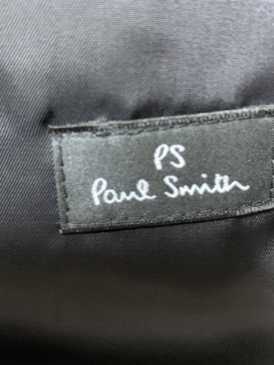 [PS Paul Smith] рука стежок овечья кожа tailored jacket L2 кожа ягненка черный pi-es Paul Smith 