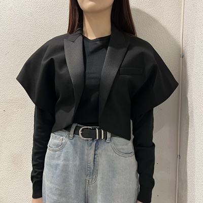 【★安心の定価販売★】 350142 サンローランパリ PARIS LAURENT SAINT Y162D 160cm【表参道t12】 SIZE記載なし クロップド ショートジャケット その他 【★安心の定価販売★】 350142 サンローランパリ PARIS LAURENT SAINT Y162D 160cm【表参道t12】 SIZE記載なし クロップド ショートジャケット その他
