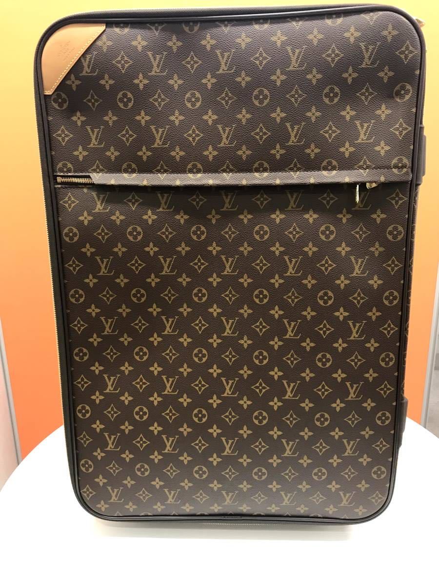 美品Louis Vuitton ルイ・ヴィトン モノグラム ペガス65　キャリーバッグ スーツケース トロリー トラベル 長期保管未使用