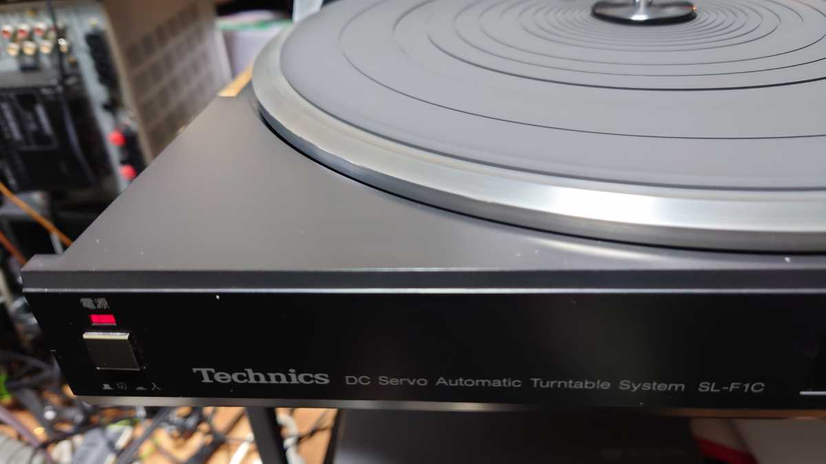 Technics SL-F1C ★フロントローディング・トレー式レコードプレーヤ★針付き中古_画像4