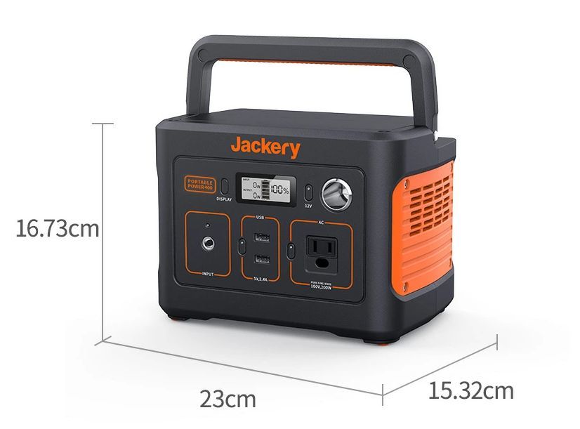 2【送料無料】 Jackeryポータブル電源 400 大容量112200mAh/400Wh 純正