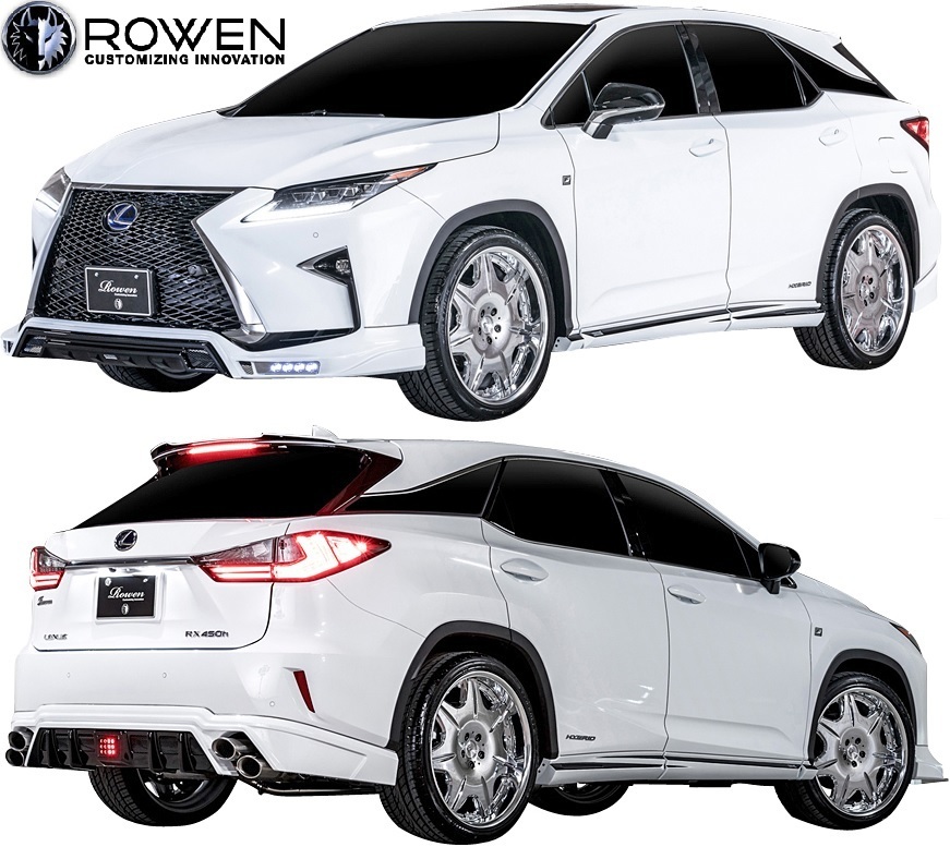 【M's】20系 レクサス RX Fスポーツ 前期 (2015.10-2019.7) ROWEN リアアンダースポイラー ／ FRP ロエン ロウェン エアロ LEXUS 1L005P00_画像10