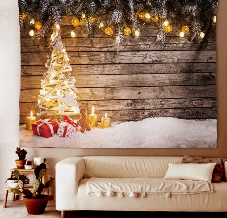 クリスマスツリー タペストリー クリスマス インテリア 壁掛け もみの木 飾り