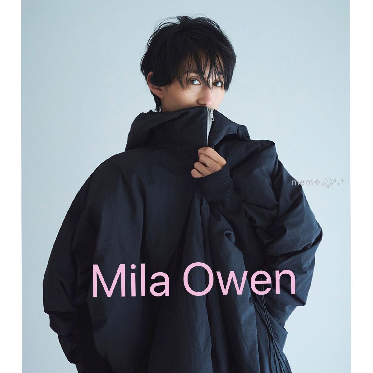 Mila Owen サスティナブルサイドリボンダウンポンチョ 上等な 9000円